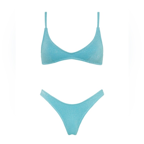 triangl swimwear Other - Blue Triangl bikini size small top and xs cheeky bottom